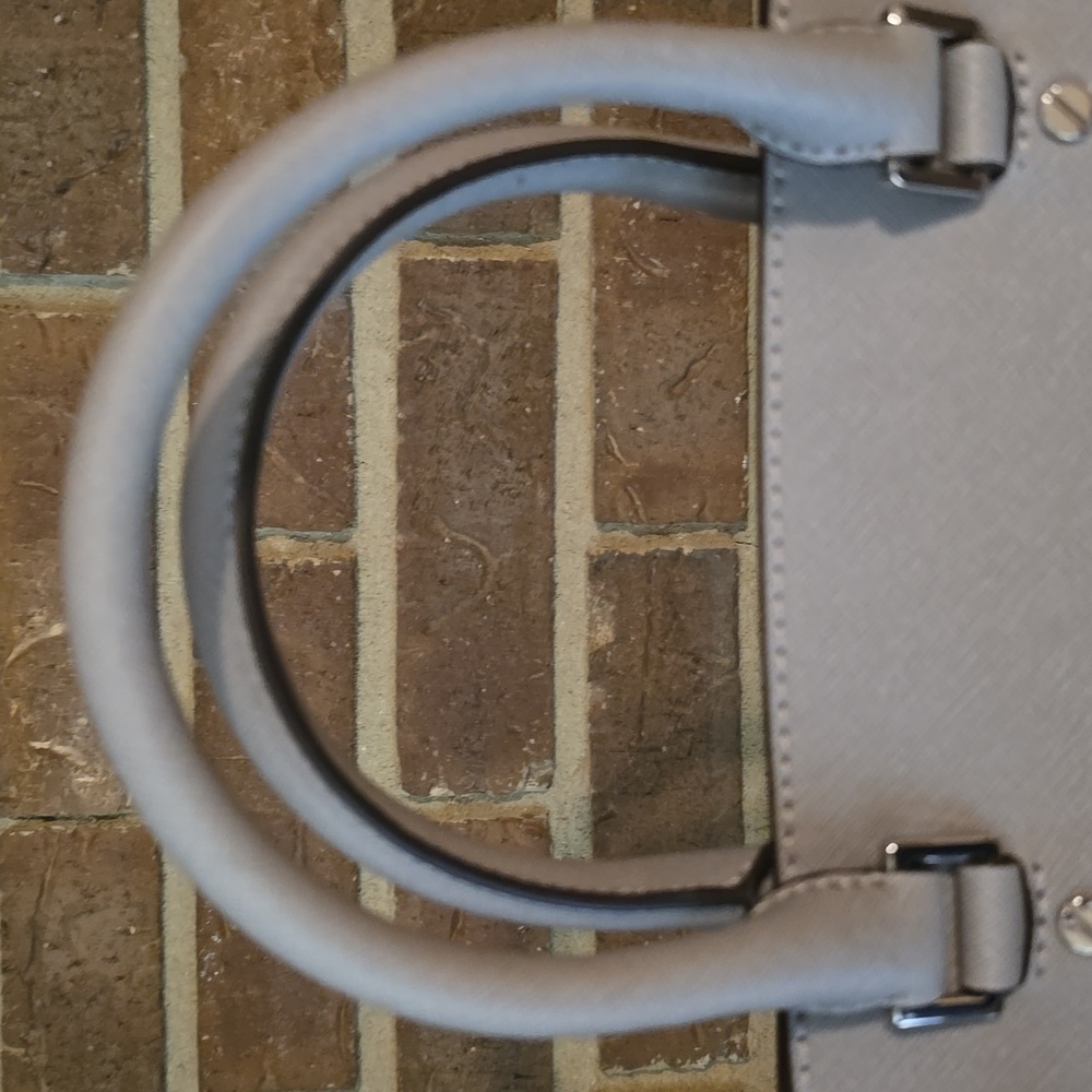 Michael Kors‎ Selma Silver Satchel Purse w/Handles Removable Shoulder Strap - Picture 4 of 10